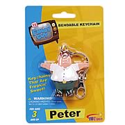 Family Guy Peter Griffin Bendable Key Chain